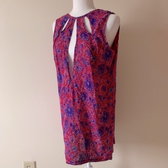 LF paisley floral cut out shift dress size M NWT - Picture 3 of 15